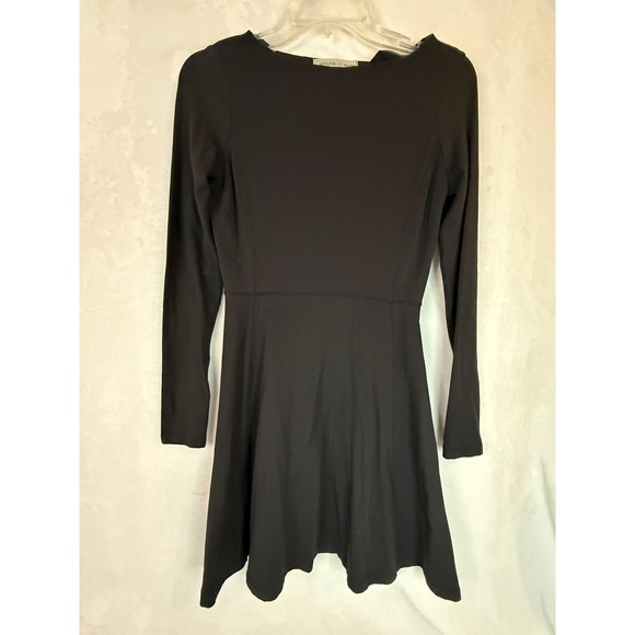 Athleta Dresses & Skirts - Athleta XXS Black Long Sleeve Fit & Flare Dress Stretch Travel Casual